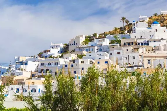 Panorama d'Ios dans les Cyclades