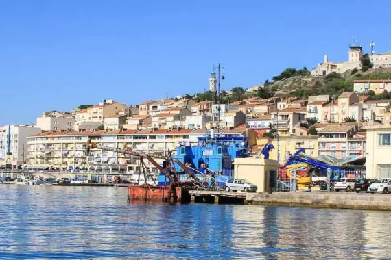 Sète, France, vue panoramique