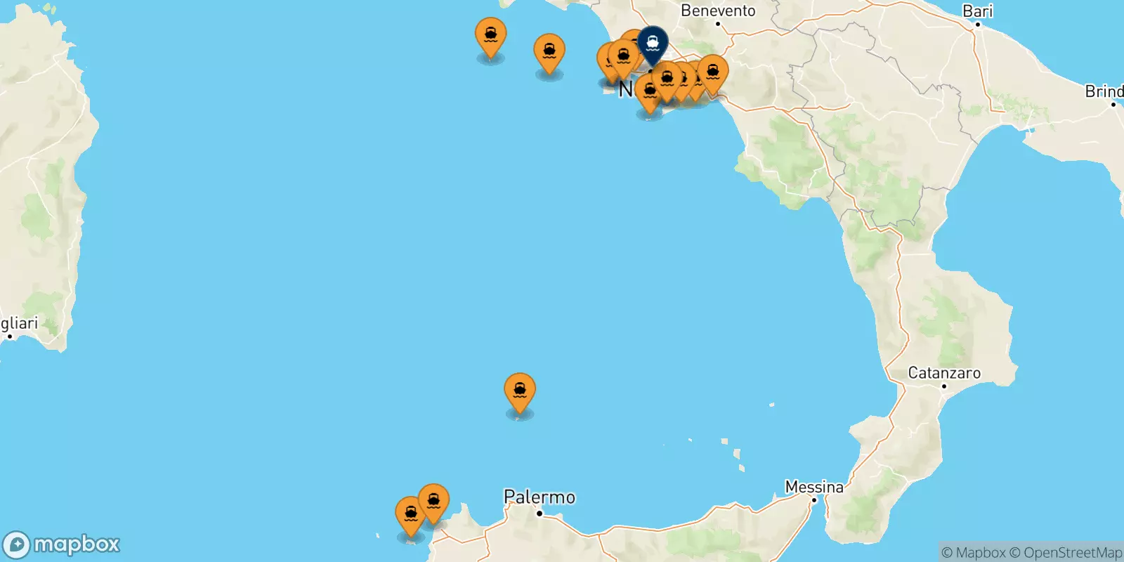 Ferry pour Naples Beverello