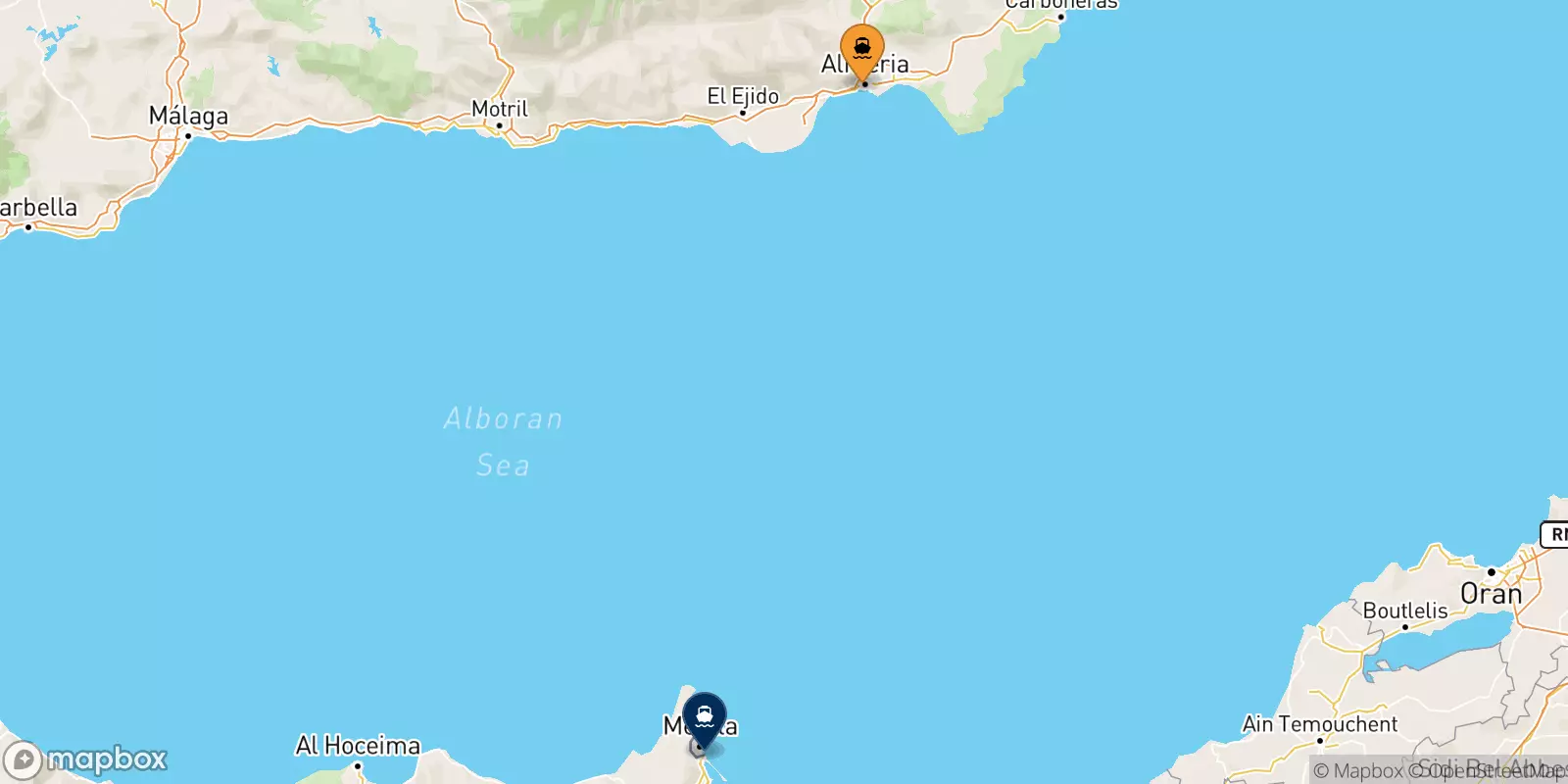 Ferry de Almería pour le Maroc