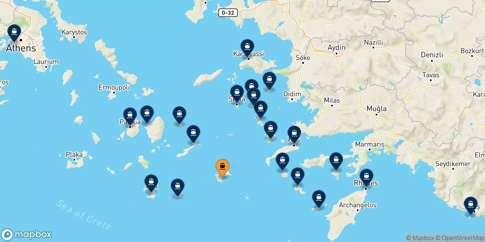 Ferry de Astypalea pour la Grèce