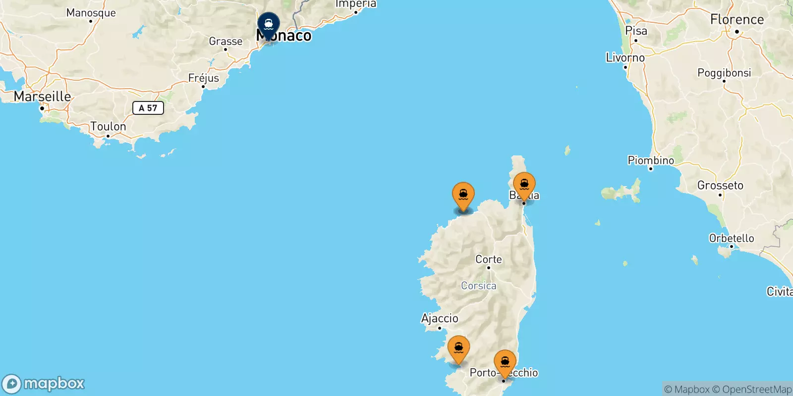 Ferry de la Corse pour Nice