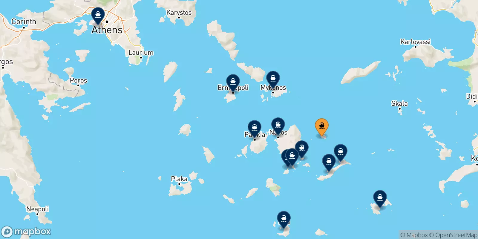 Ferry de Donoussa pour la Grèce