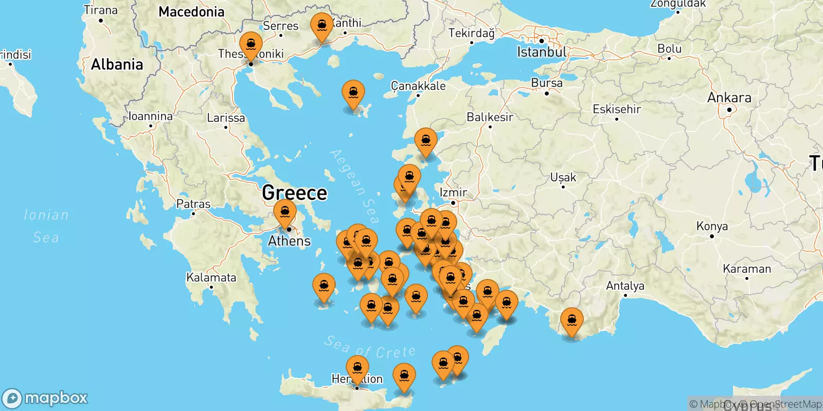 Ferry de la Grèce pour Îles Du Dodécanèse