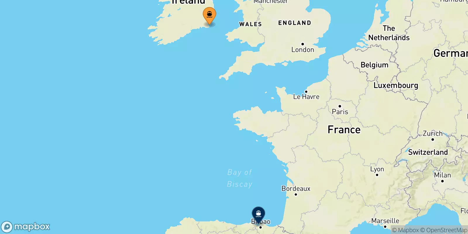 Ferry de Irlande pour Bilbao