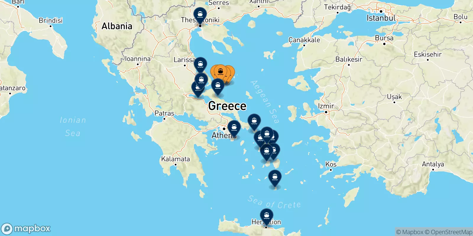 Ferry des Îles Sporades pour la Grèce