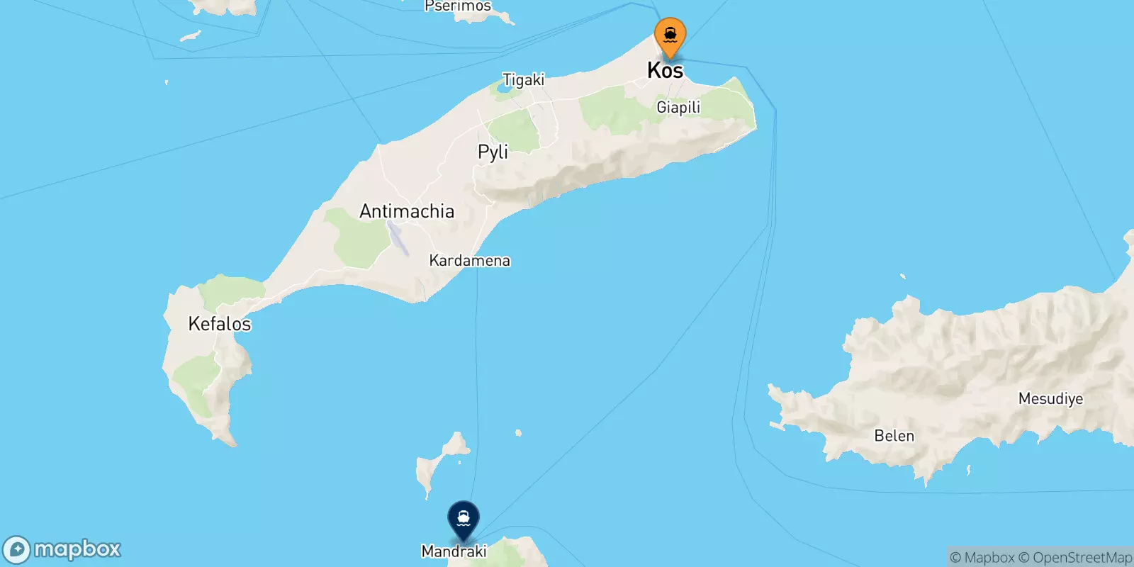 Ferry de Kos pour Nisyros