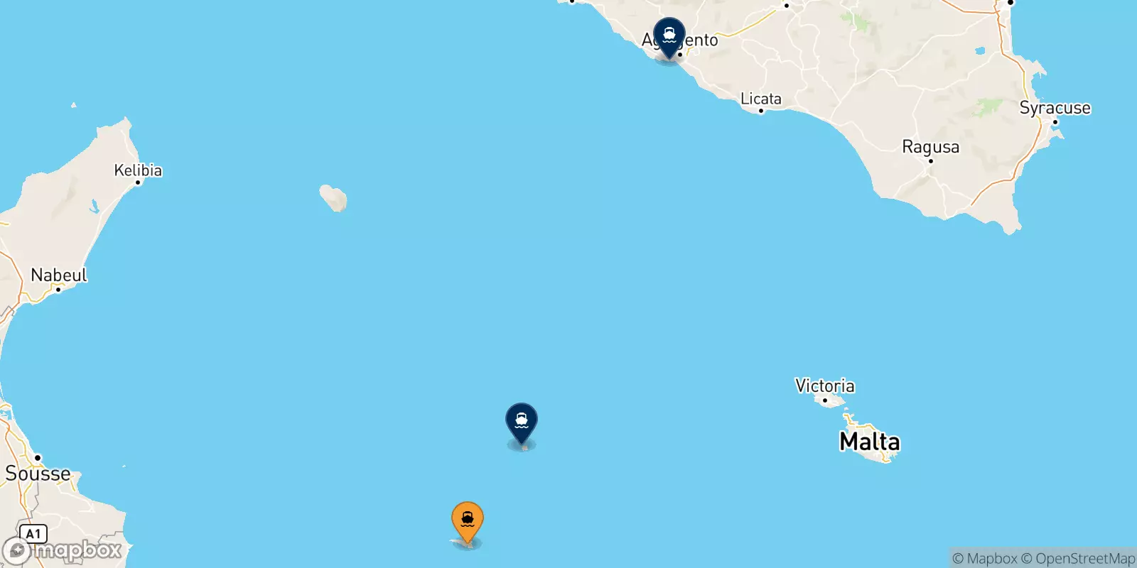 Ferry de Lampedusa pour l'Italie