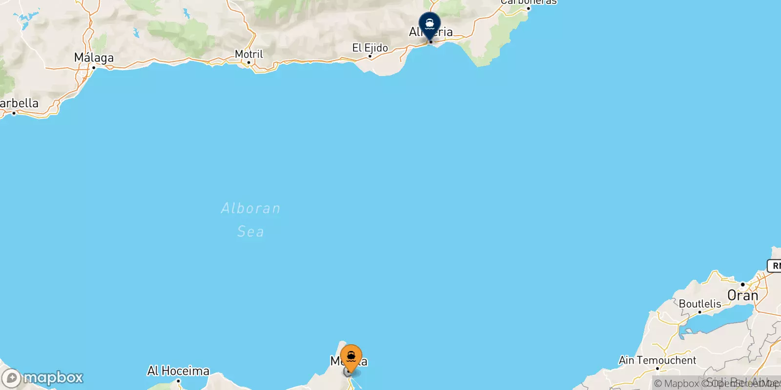 Ferry de Nador pour Almería