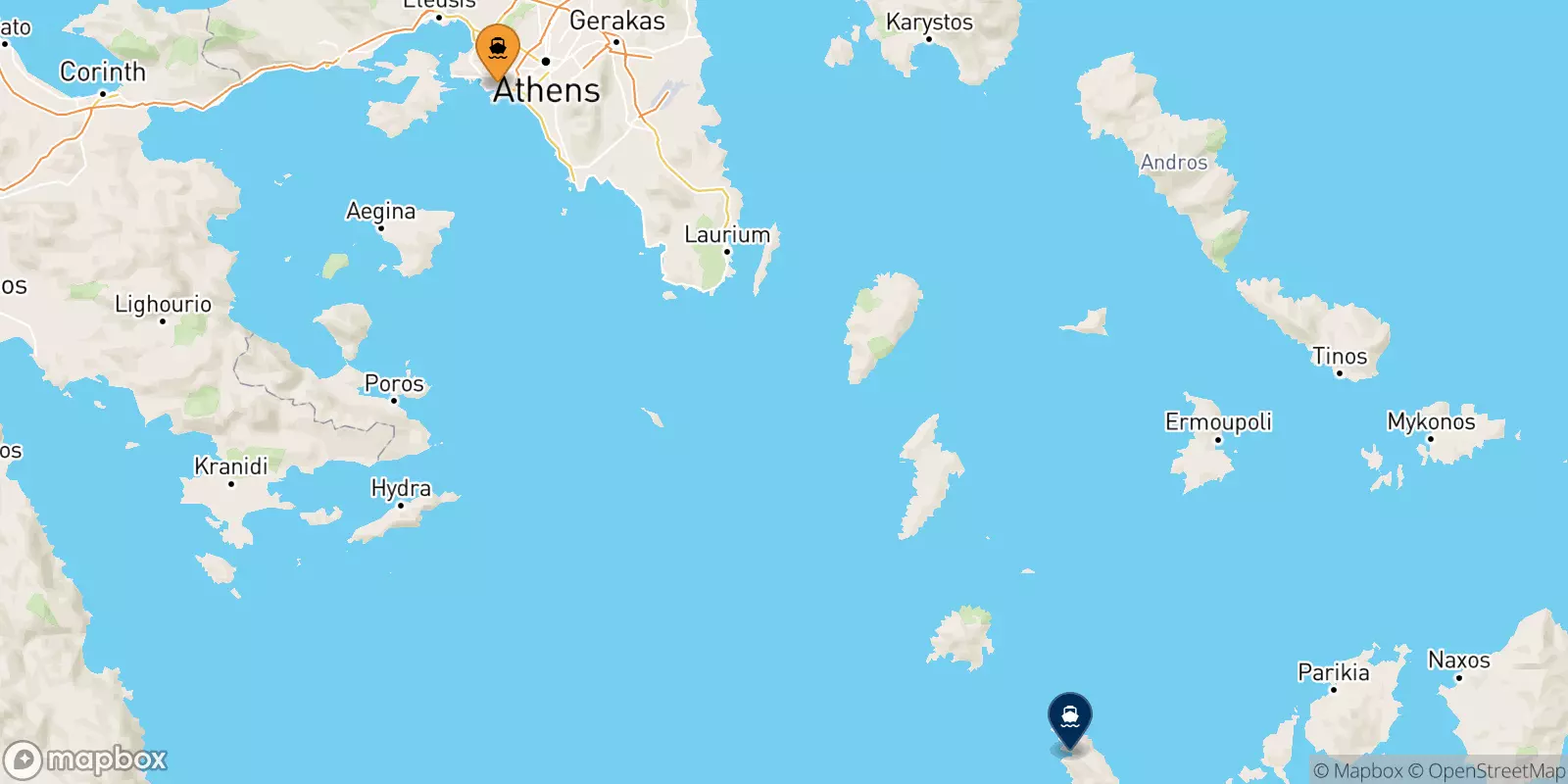 Ferry de Le Pirée pour Sifnos