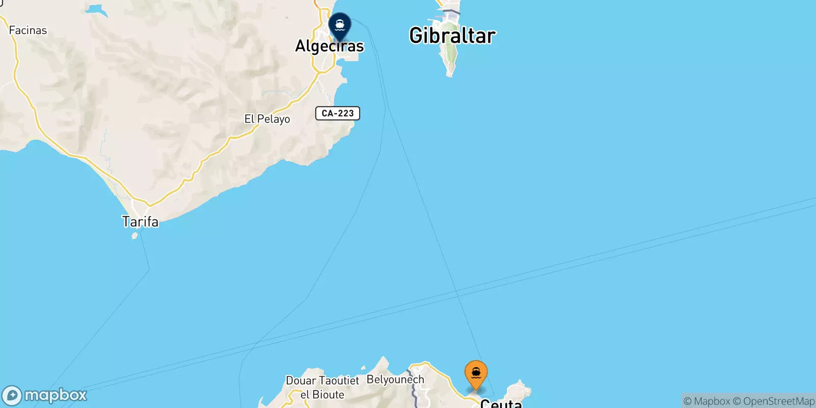 Ferry de l'Espagne pour Algésiras