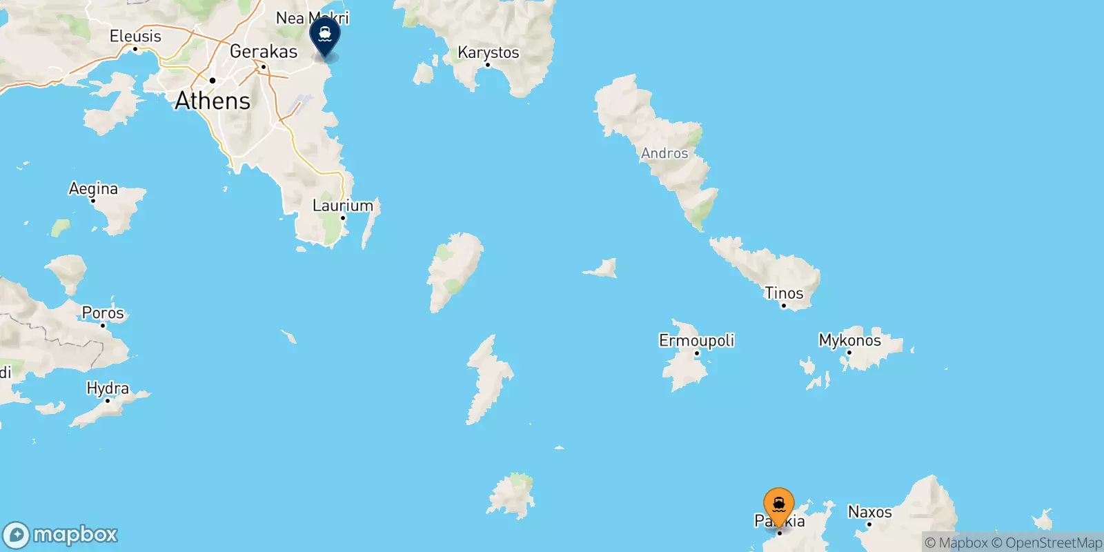 Ferry de Paros pour Rafina