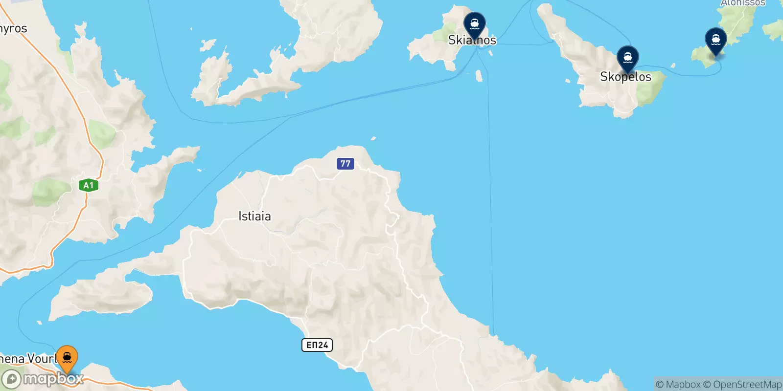 Ferry de Agios Konstantinos pour les Îles Sporades