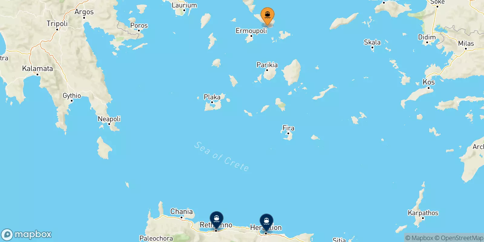 Ferry de Tinos pour la Crète