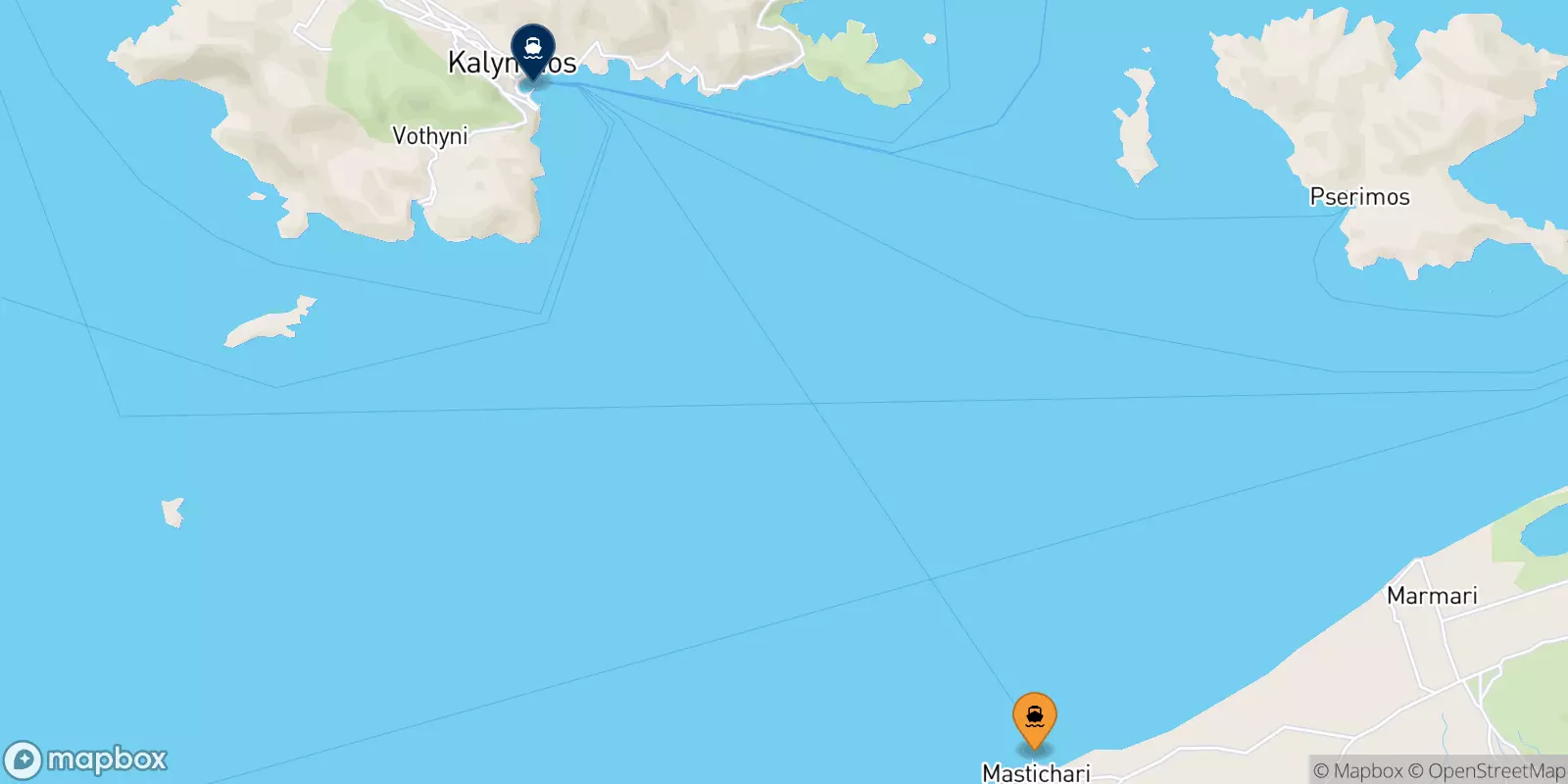 Ferry de Pserimos pour Kalymnos