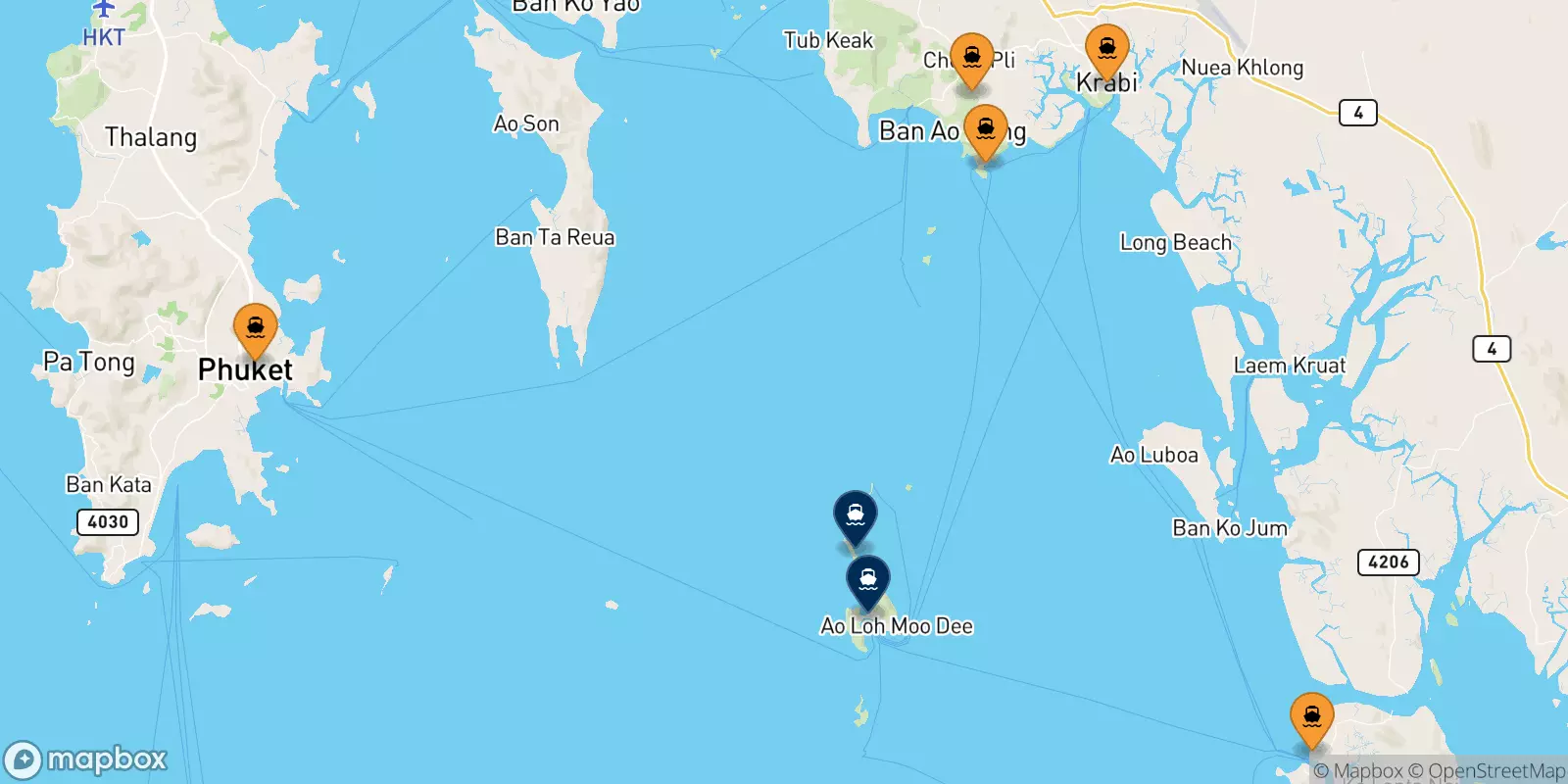 Ferry per il Îles Phi Phi