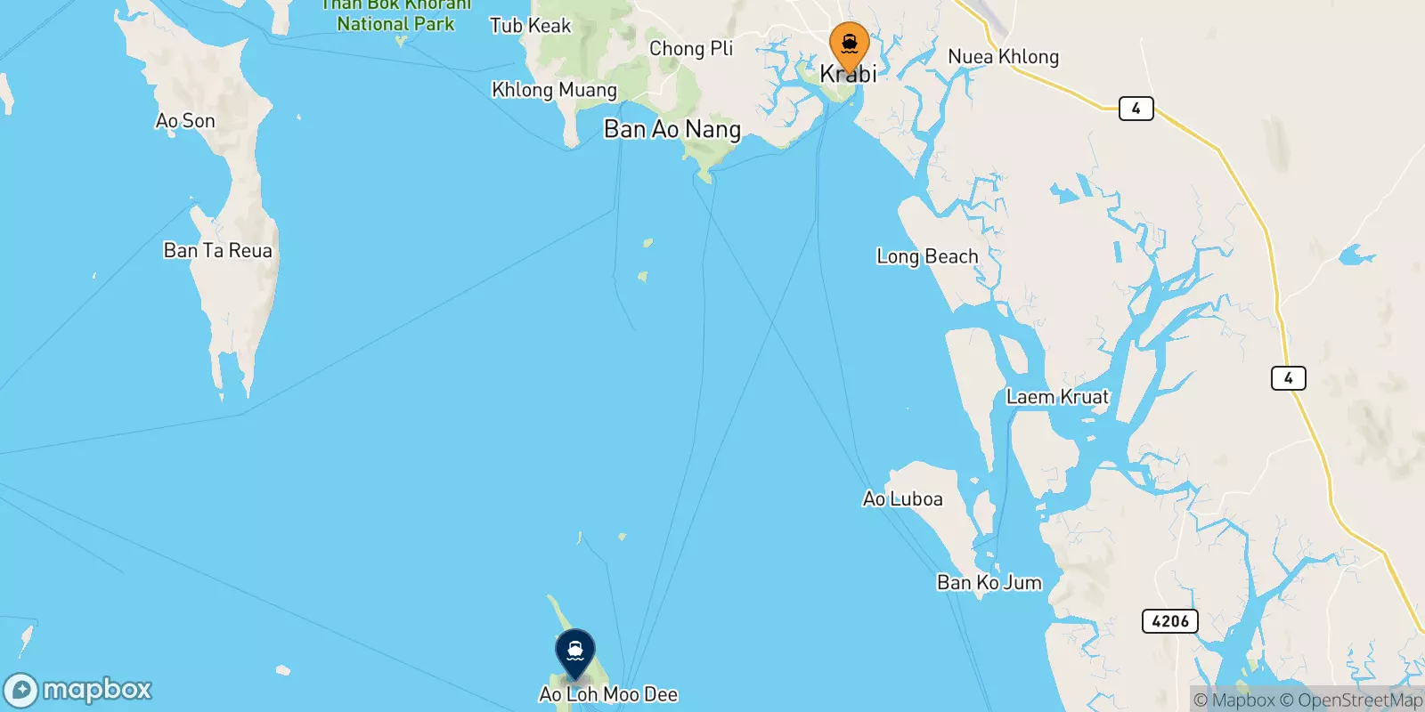 Ferry de Krabi (Kong Ka Pier)
