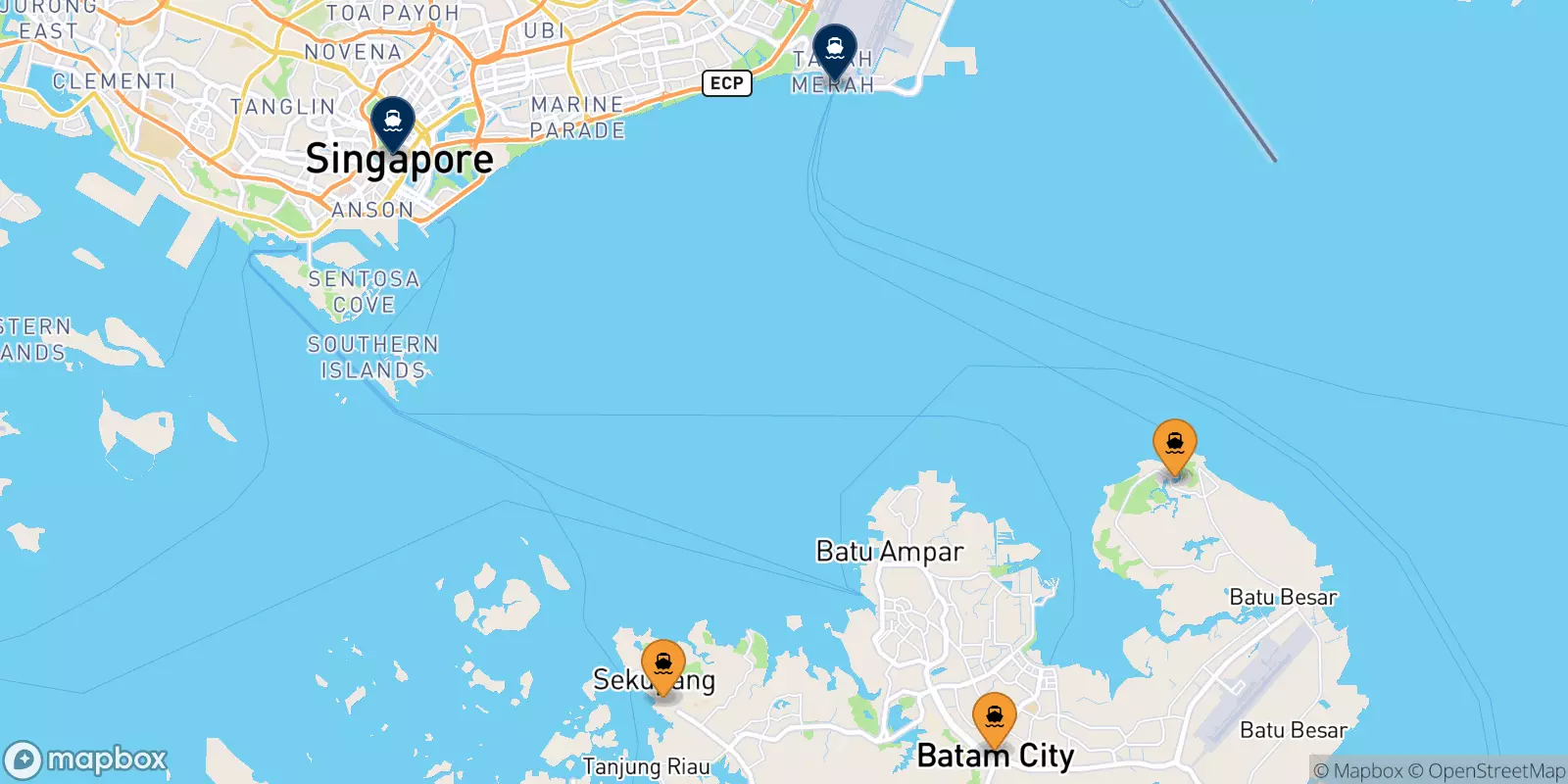 Ferry dalle Indonésie pour Singapour