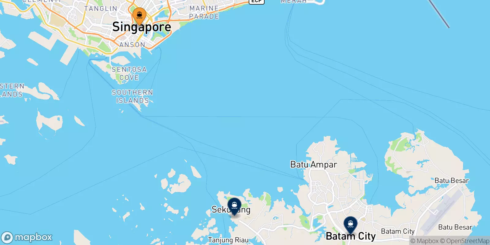 Ferry de Harbourfront Centre per il Batam