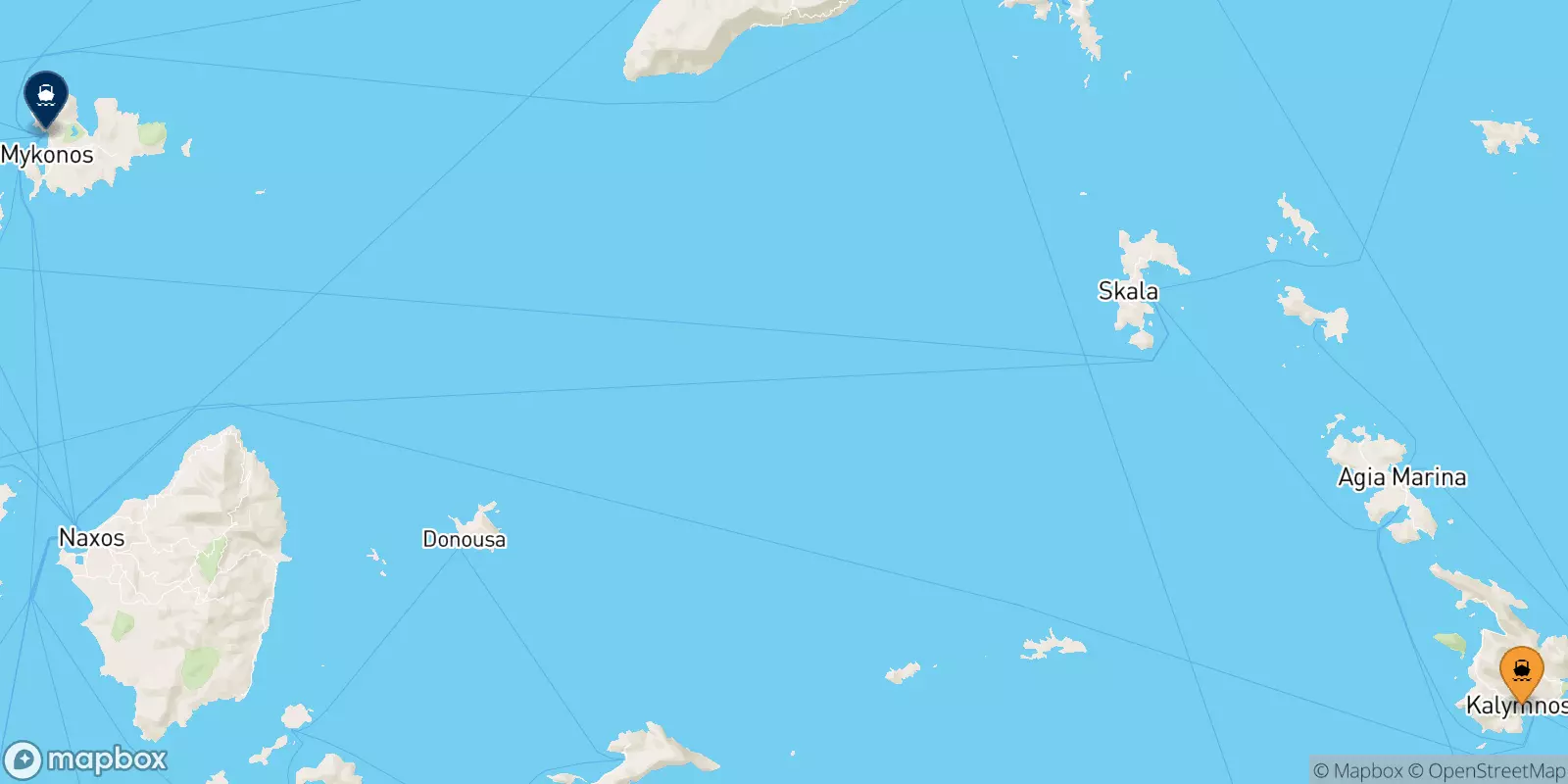 Ferry de Kalymnos pour Mykonos