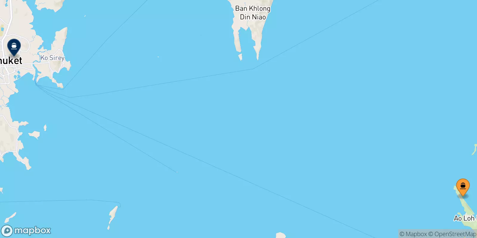 Ferry de Koh Phi Phi (Laemtong Beach) pour Phuket (Rassada Pier)
