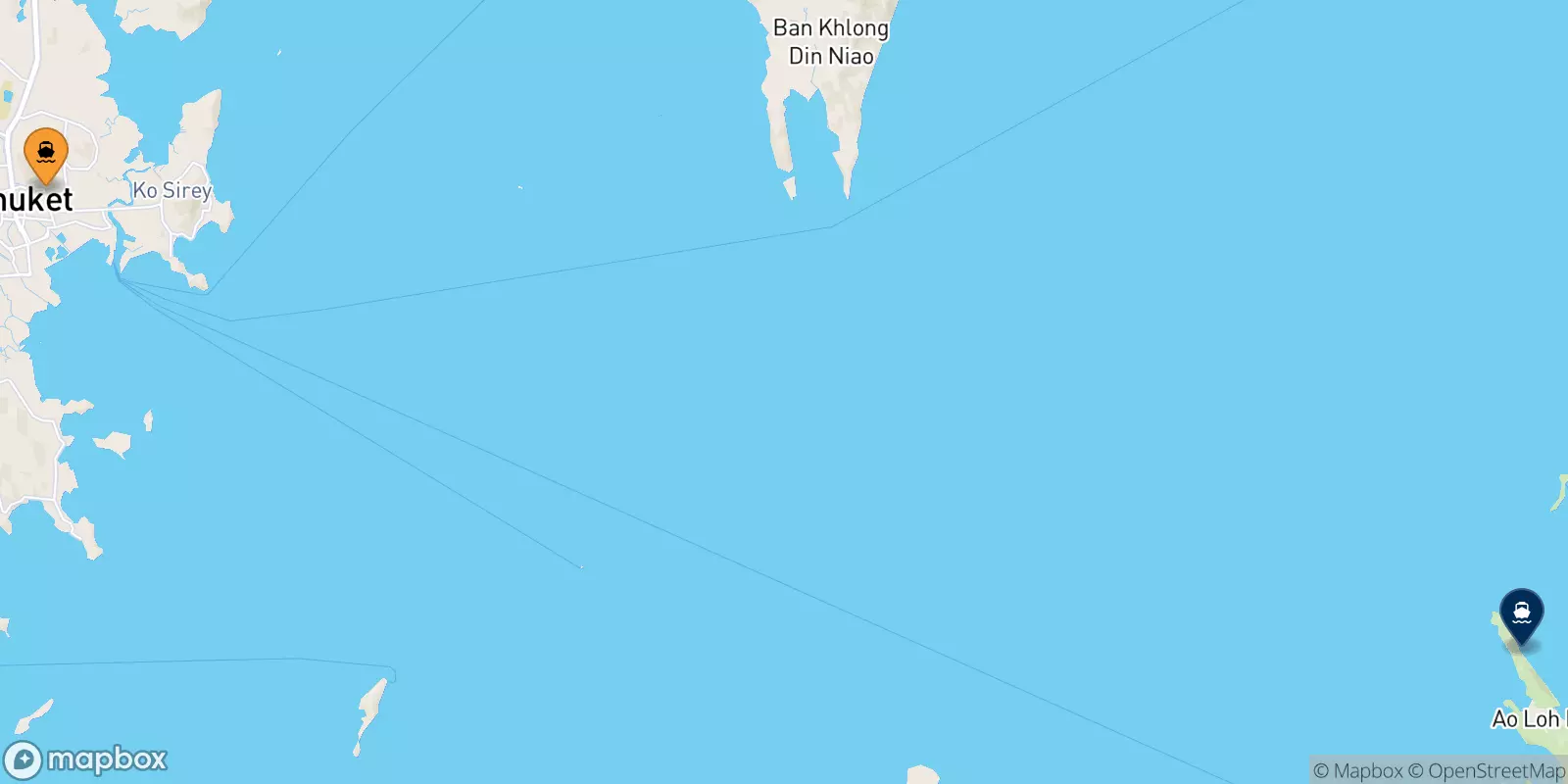 Ferry de Phuket (Rassada Pier) pour Koh Phi Phi (Laemtong Beach)