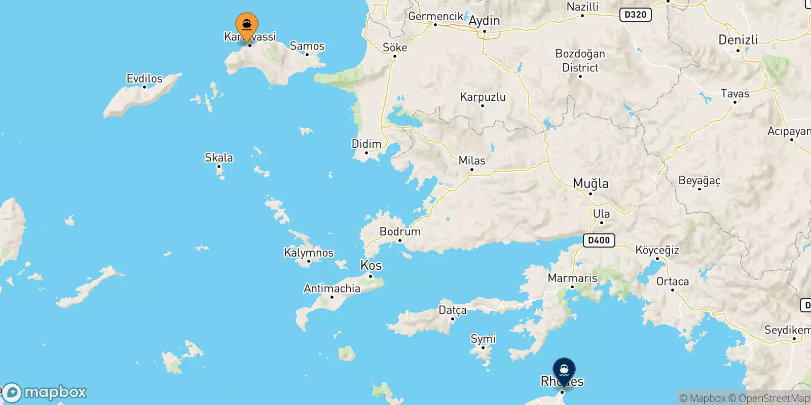Ferry de Karlovassi (Samos) pour Rhodes