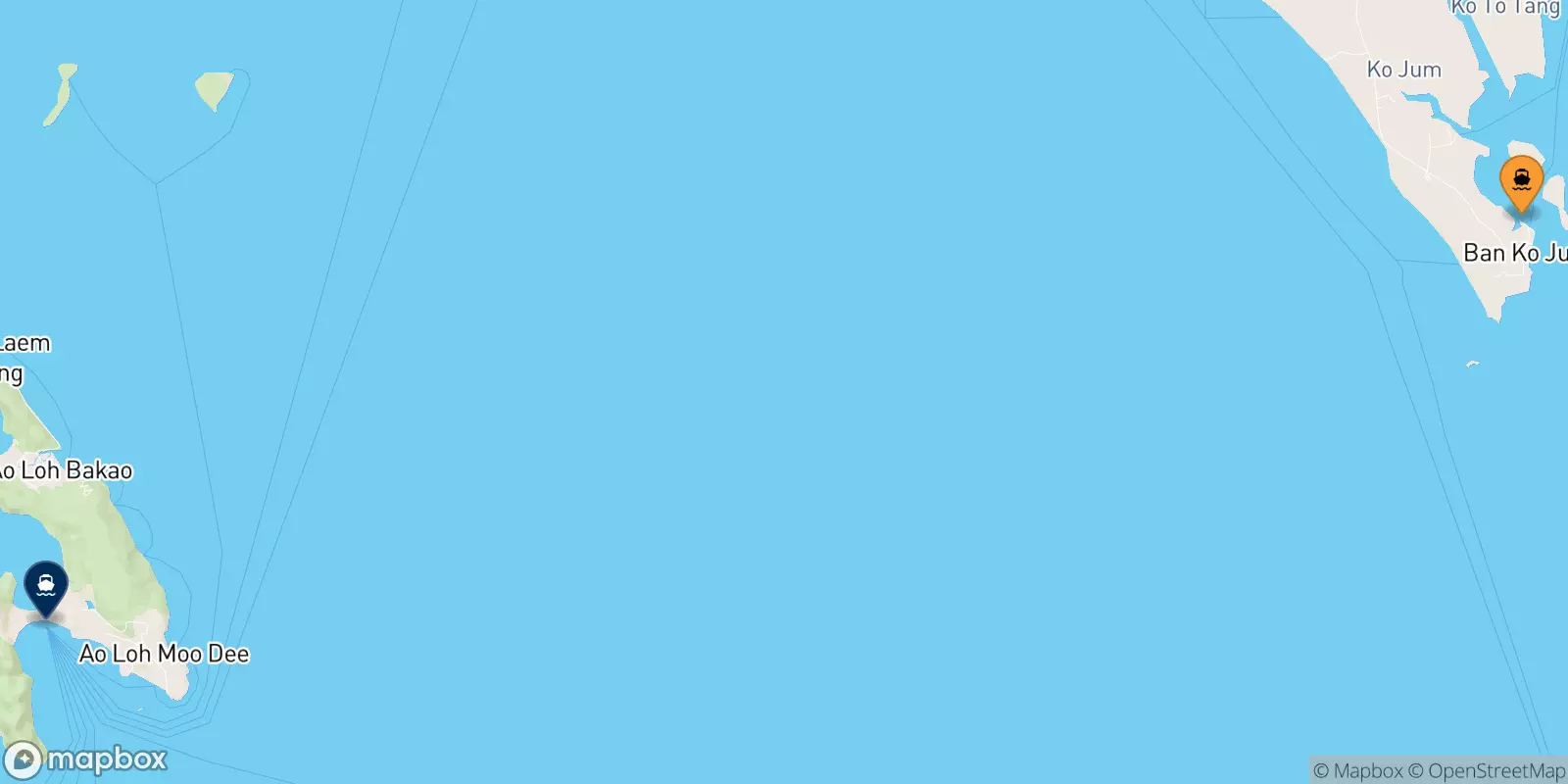 Ferry de Koh Jum pour Koh Phi Phi (Tonsai Pier) Ferry de Koh Jum pour Koh Phi Phi (Tonsai Pier)