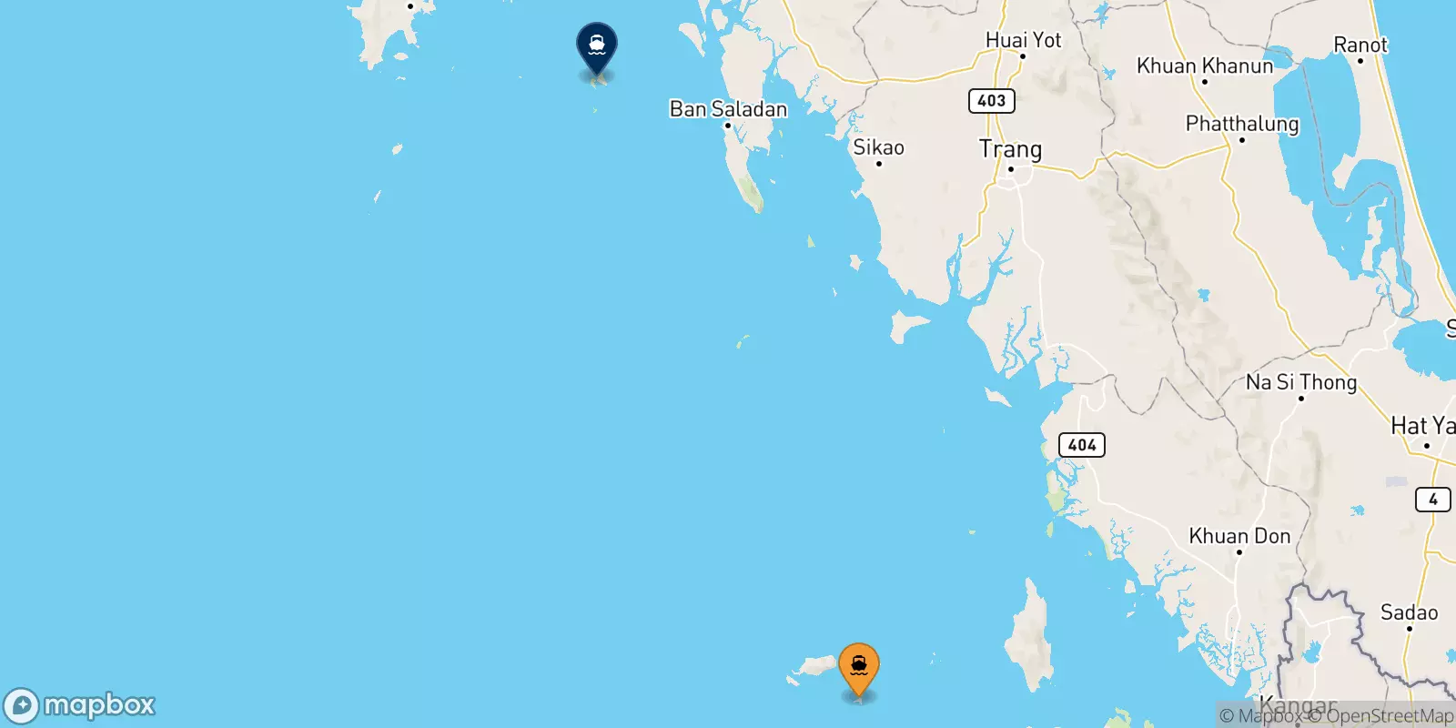 Ferry de Koh Lipe (Bundhaya Pier) pour Koh Phi Phi (Tonsai Pier)