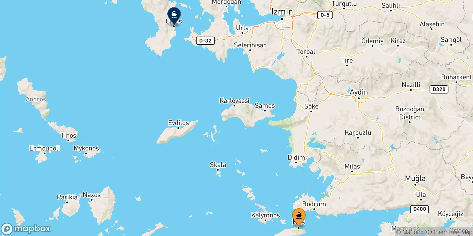 Ferry de Kos pour Chios