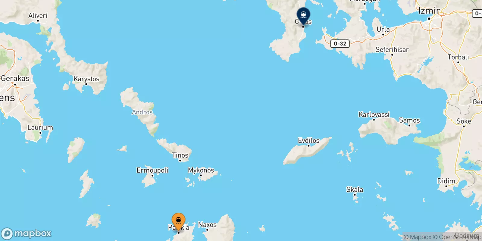 Ferry de Paros pour Chios