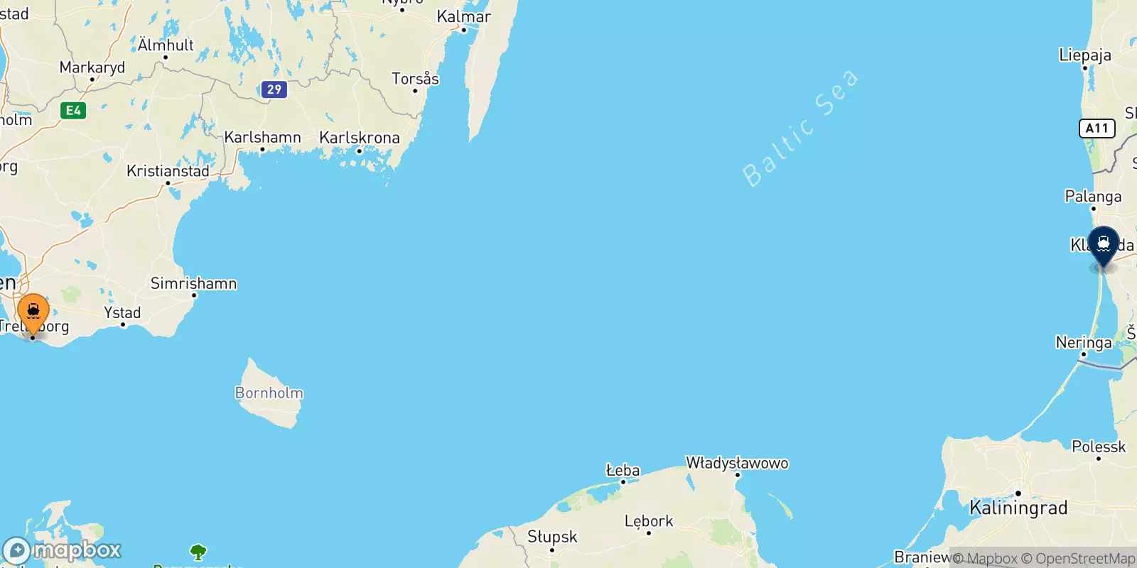 Ferry de Trelleborg pour la Lituanie