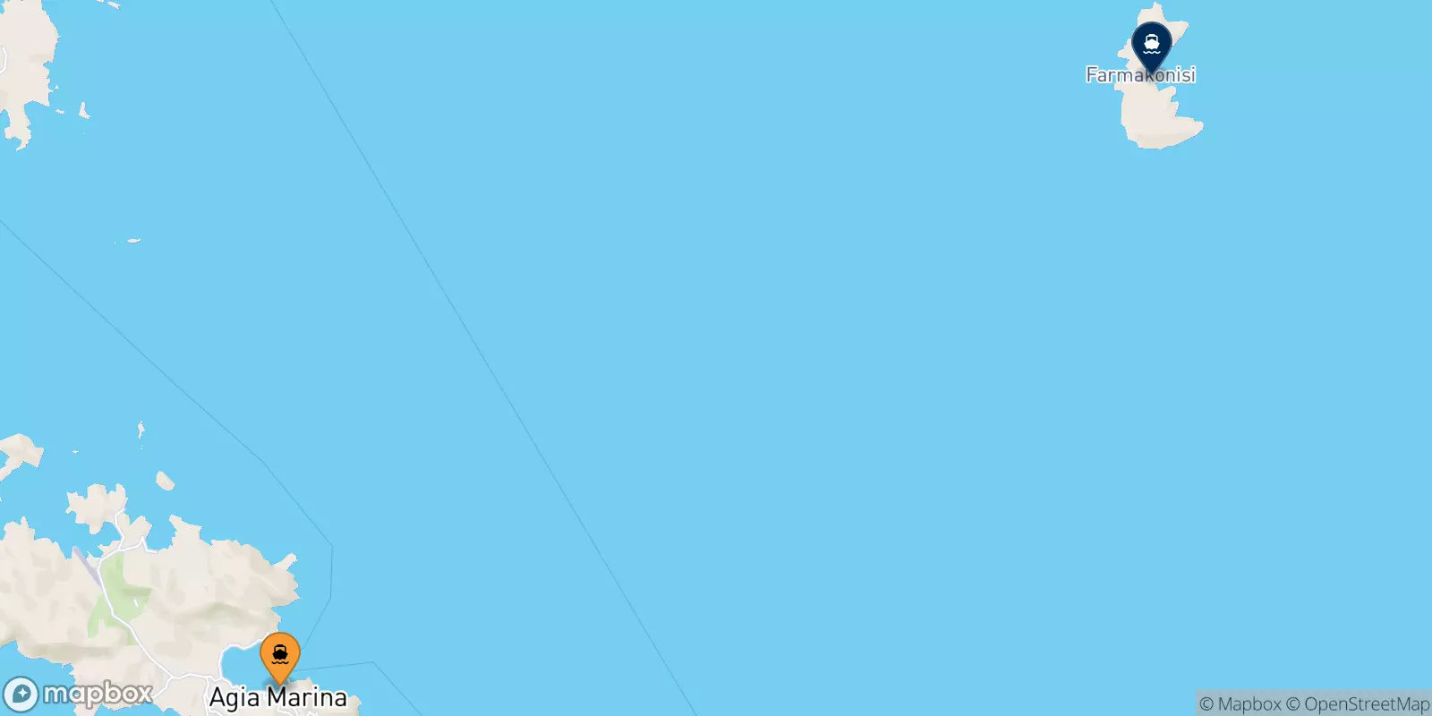 Ferry de Agia Marina (Leros) pour Farmakonisi